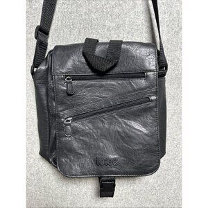 Vintage Totes Shoulder Bag Purse Black 90s Pockets Zip Adjustable Travel 90s